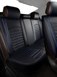 Комплект Луксозни Универсални Калъфи за Седалки Luxe Seat Elegance Black Blue